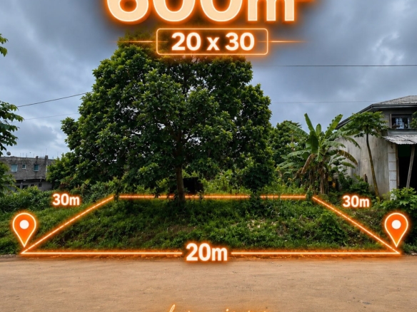 Terrain titré de 600m2 à vendre à Bwang-Bakoko, Yassa Douala