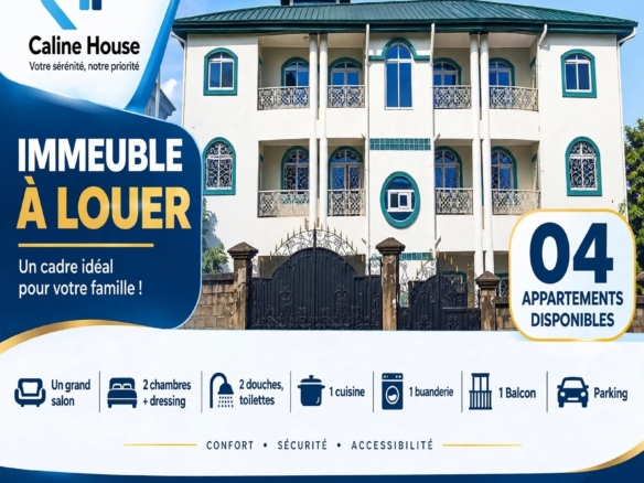 IMMEUBLE À LOUER – 04 APPARTEMENTS DISPONIBLES À JAPOMA !